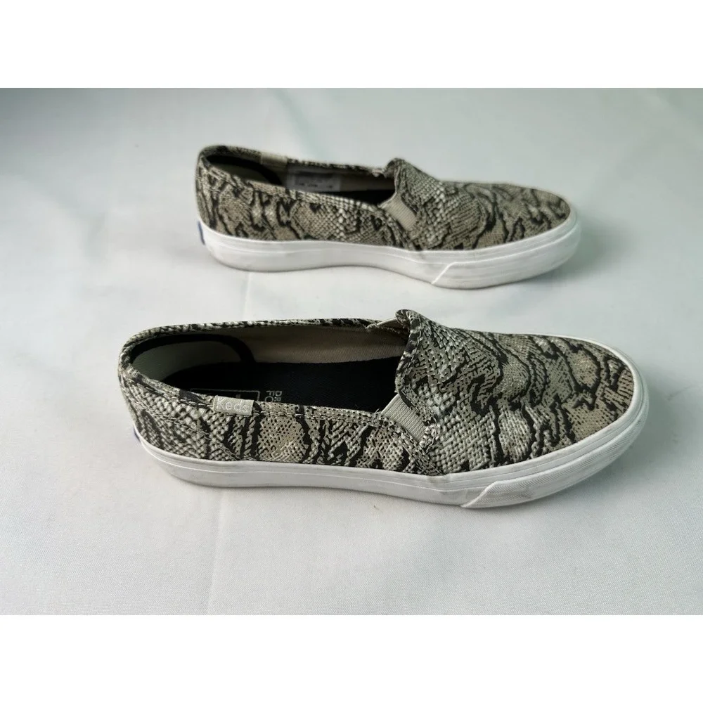 Keds Double Decker Slip-On‎ Women's Sneakers Snake Print WF63682 Size 6.5 EUC